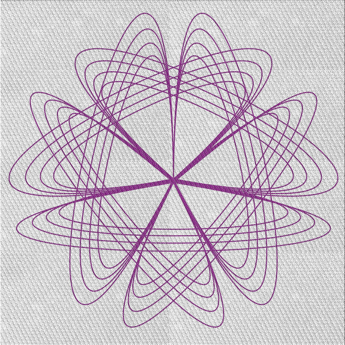 Square Patterned Lavender Purple Novelty Rug, pat3350