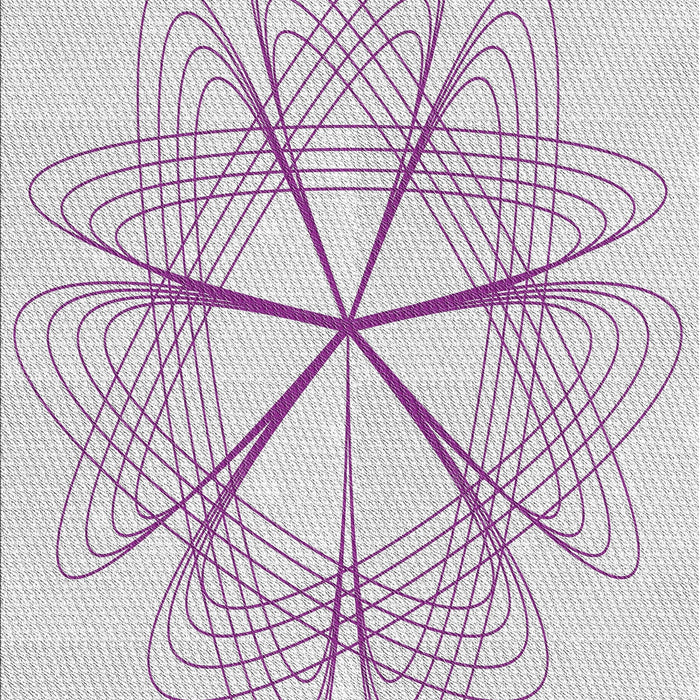 Patterned Lavender Purple Novelty Rug, pat3350