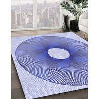 Patterned Blue Rug, pat3351blu