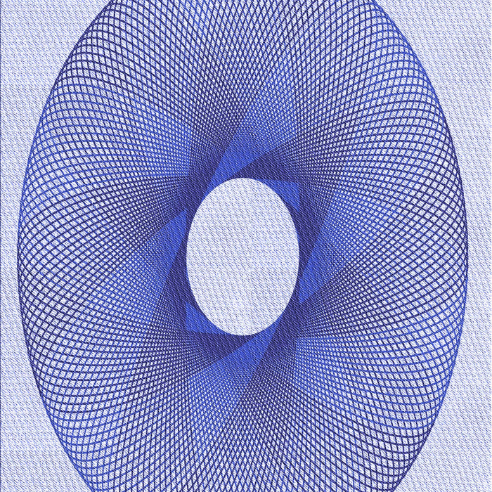 Patterned Blue Rug, pat3351blu