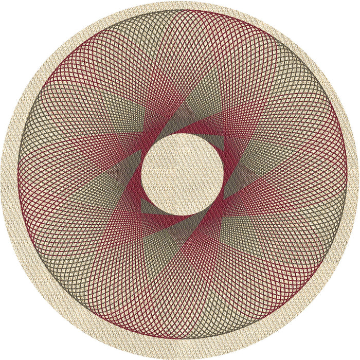 Square Patterned Sienna Brown Rug, pat3351brn