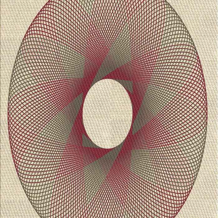 Patterned Sienna Brown Rug, pat3351brn