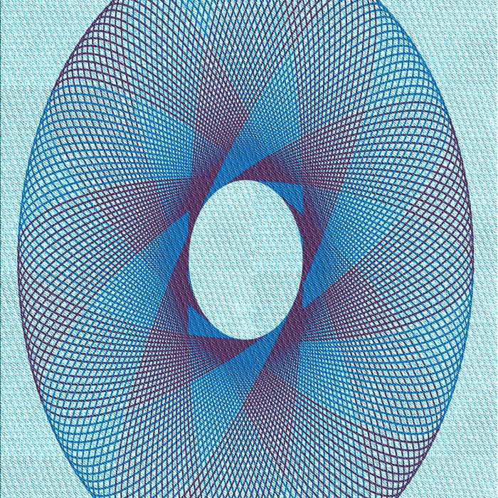 Patterned Blue Rug, pat3351lblu