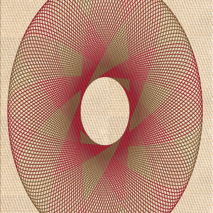 Patterned Red Rug, pat3351org