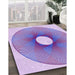 Machine Washable Transitional Purple Plum Purple Rug in a Family Room, wshpat3351pur