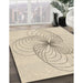 Machine Washable Transitional Moccasin Beige Rug in a Family Room, wshpat3352brn