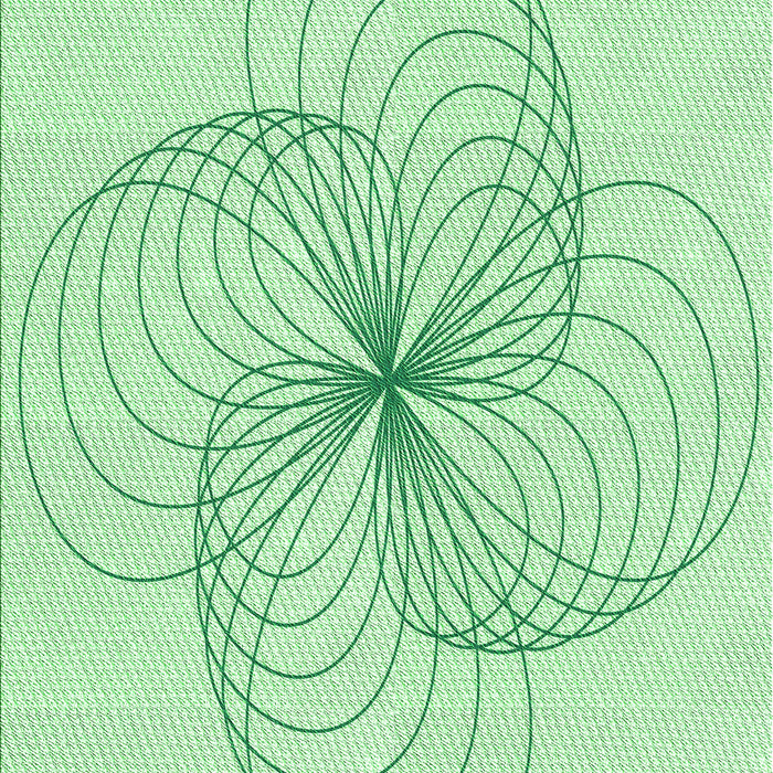 Machine Washable Transitional Mint Green Rug, wshpat3352grn