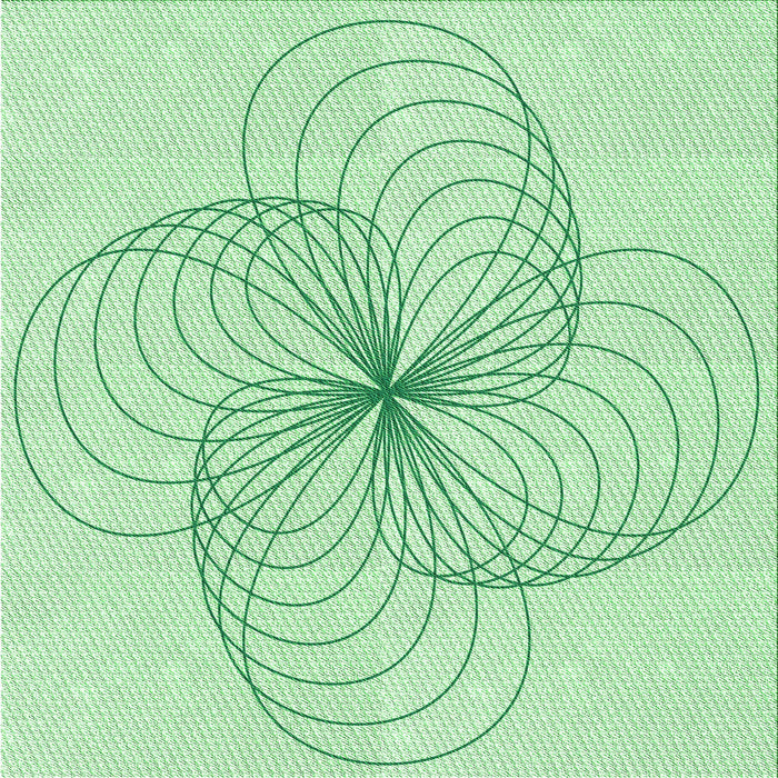 Round Machine Washable Transitional Mint Green Rug, wshpat3352grn