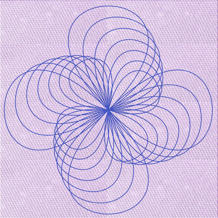 Round Machine Washable Transitional Bright Lilac Purple Rug, wshpat3352pur