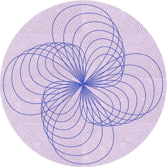 Square Machine Washable Transitional Bright Lilac Purple Rug in a Living Room, wshpat3352pur