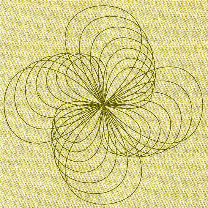 Round Machine Washable Transitional Sun Yellow Rug, wshpat3352yw