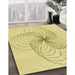 Machine Washable Transitional Sun Yellow Rug in a Family Room, wshpat3352yw