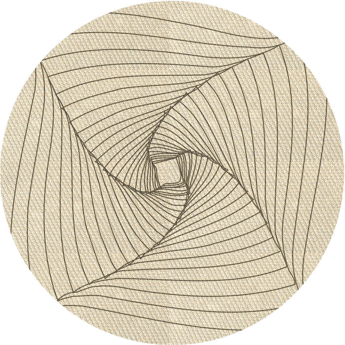 Square Patterned Moccasin Beige Rug, pat3353brn