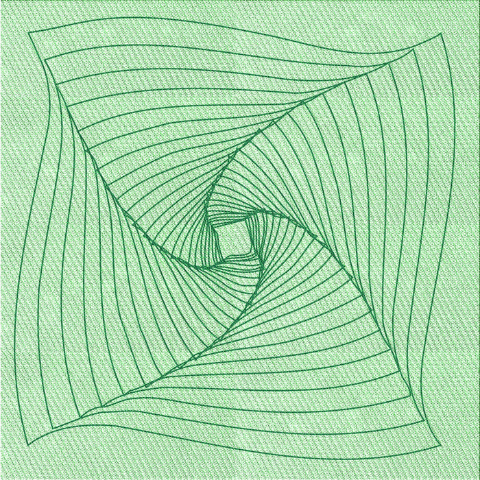 Round Patterned Mint Green Rug, pat3353grn