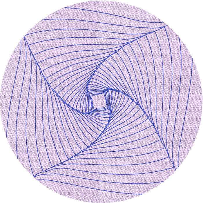 Square Machine Washable Transitional Bright Lilac Purple Rug in a Living Room, wshpat3353pur