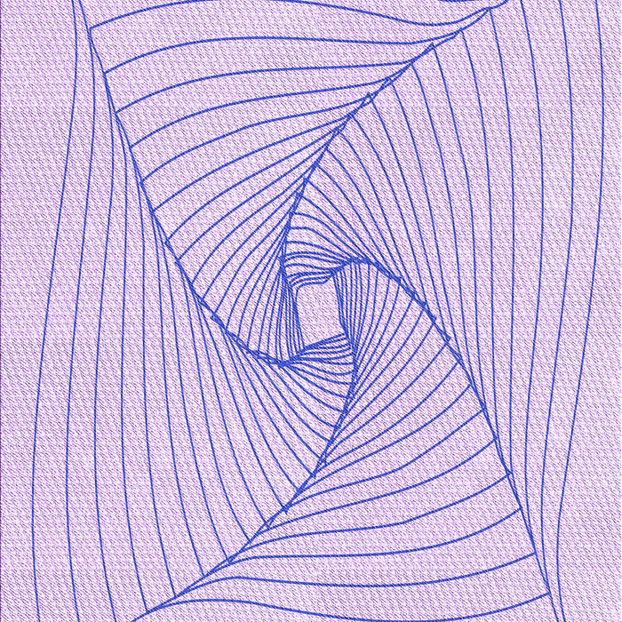 Machine Washable Transitional Bright Lilac Purple Rug, wshpat3353pur