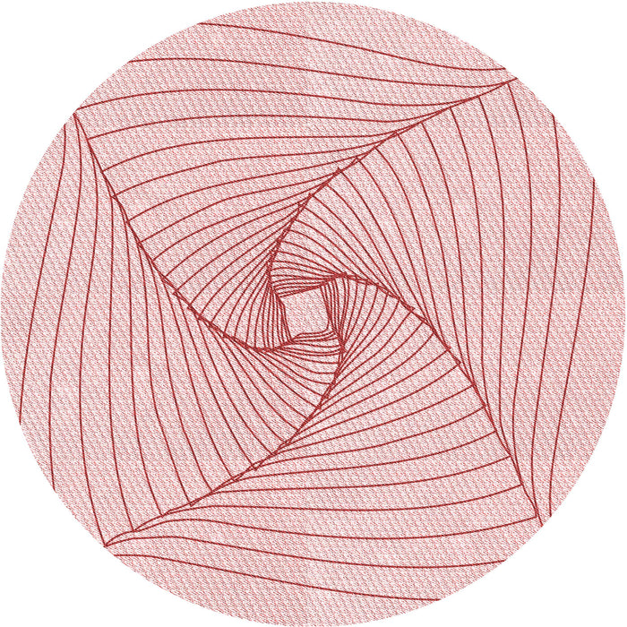 Square Patterned Pastel Red Pink Rug, pat3353rd