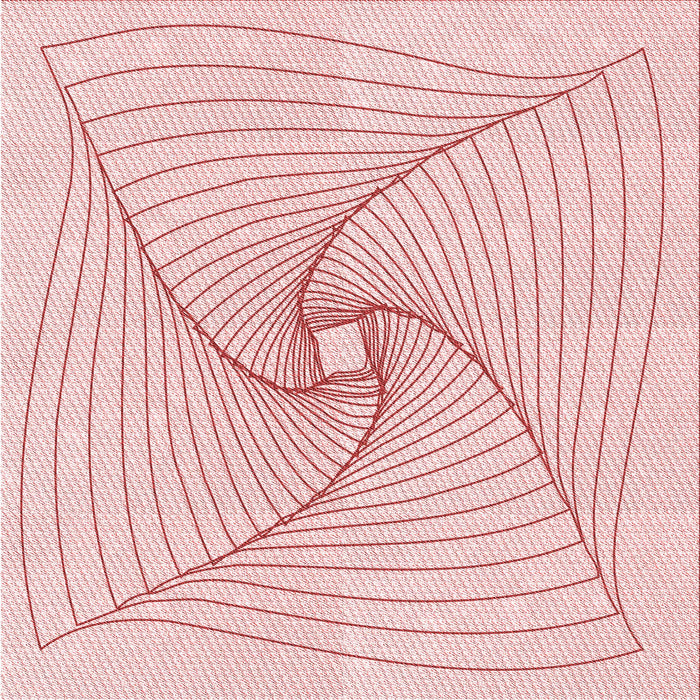 Round Patterned Pastel Red Pink Rug, pat3353rd