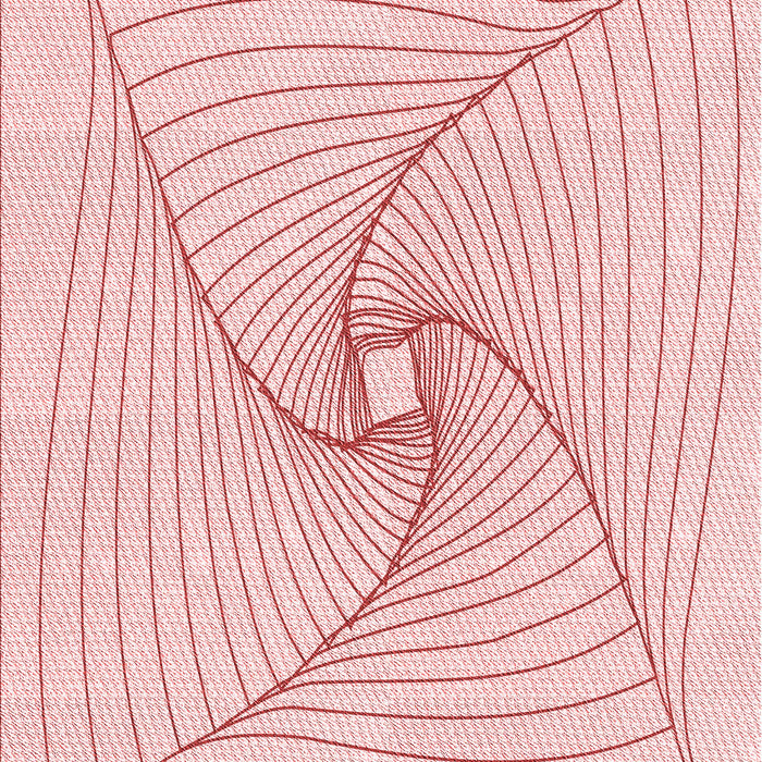 Patterned Pastel Red Pink Rug, pat3353rd