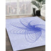 Machine Washable Transitional Lavender Blue Rug in a Family Room, wshpat3354blu