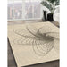 Machine Washable Transitional Moccasin Beige Rug in a Family Room, wshpat3354brn