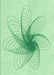 Patterned Mint Green Rug, pat3354grn
