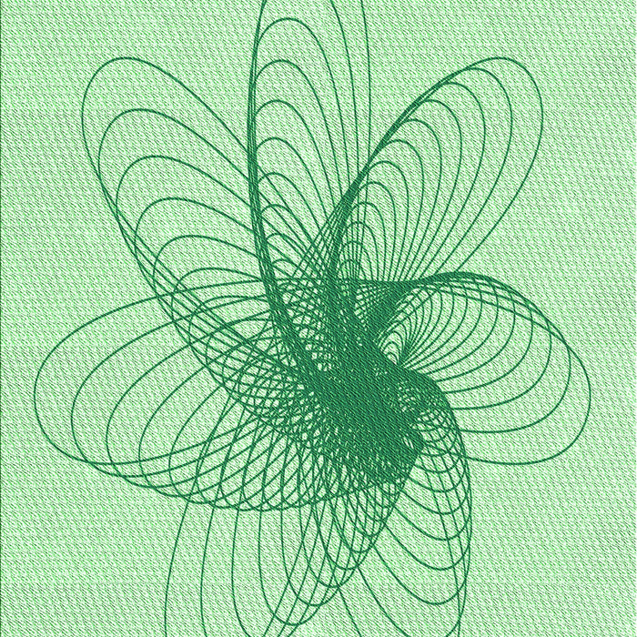 Patterned Mint Green Rug, pat3354grn