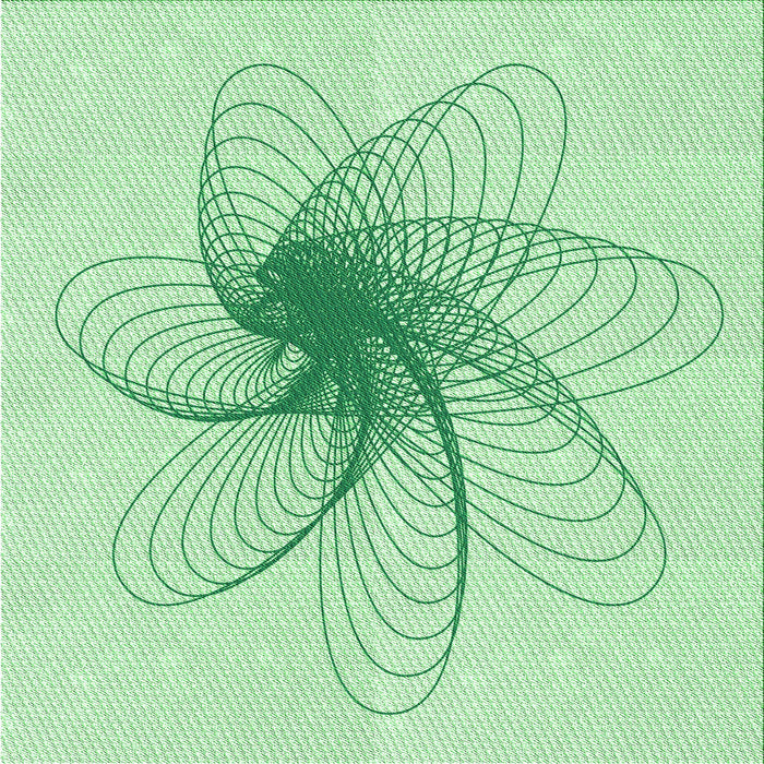 Round Machine Washable Transitional Mint Green Rug, wshpat3354grn