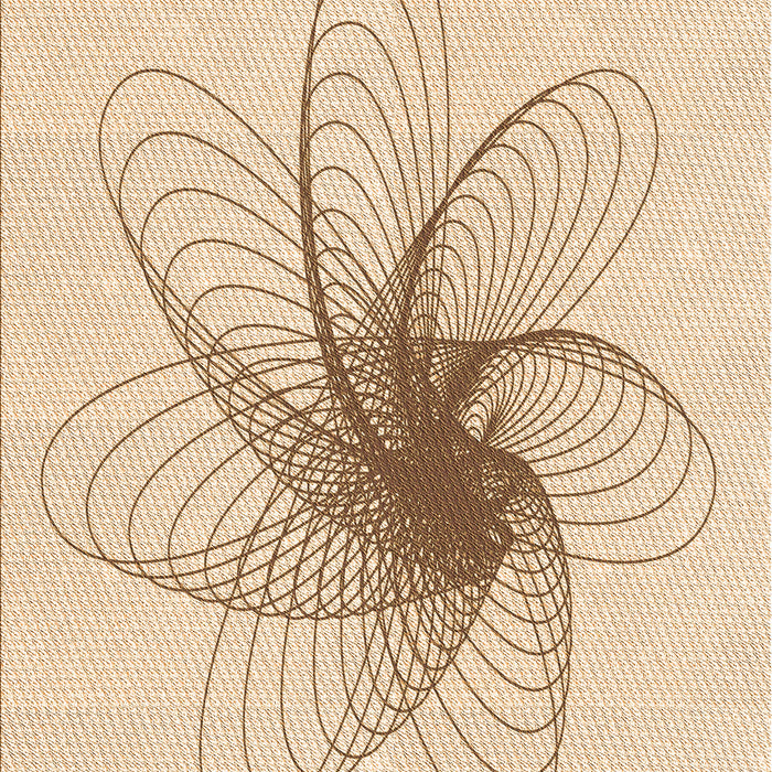 Patterned Peru Brown Rug, pat3354org