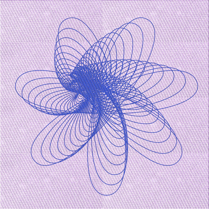 Round Machine Washable Transitional Purple Mimosa Purple Rug, wshpat3354pur