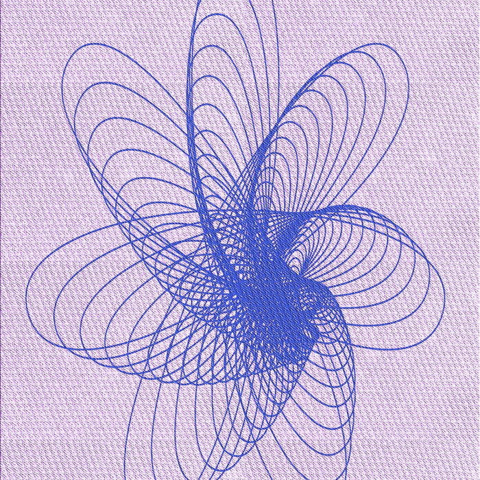 Patterned Purple Mimosa Purple Rug, pat3354pur