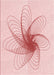 Patterned Pastel Red Pink Rug, pat3354rd