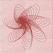 Round Patterned Pastel Red Pink Rug, pat3354rd