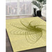 Patterned Sun Yellow Rug in Family Room, pat3354yw
