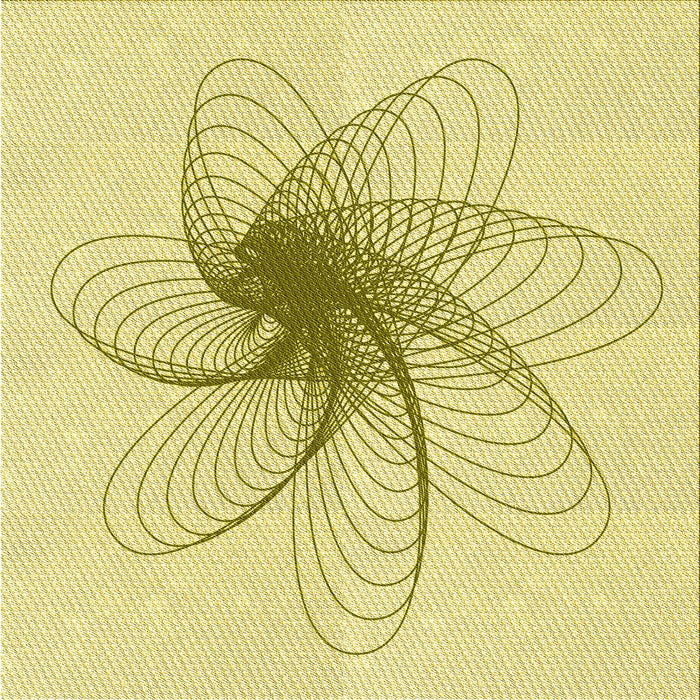 Round Patterned Sun Yellow Rug, pat3354yw