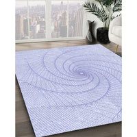 Patterned Lavender Blue Rug, pat3355blu