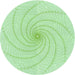 Square Patterned Mint Green Rug, pat3355grn