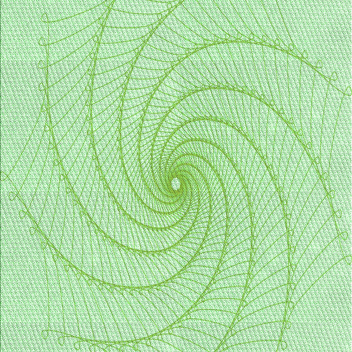 Patterned Mint Green Rug, pat3355grn