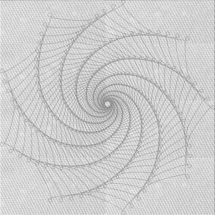 Round Patterned Platinum Gray Rug, pat3355gry