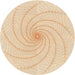 Square Patterned Orange Rug, pat3355org