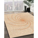 Patterned Orange Rug in Family Room, pat3355org