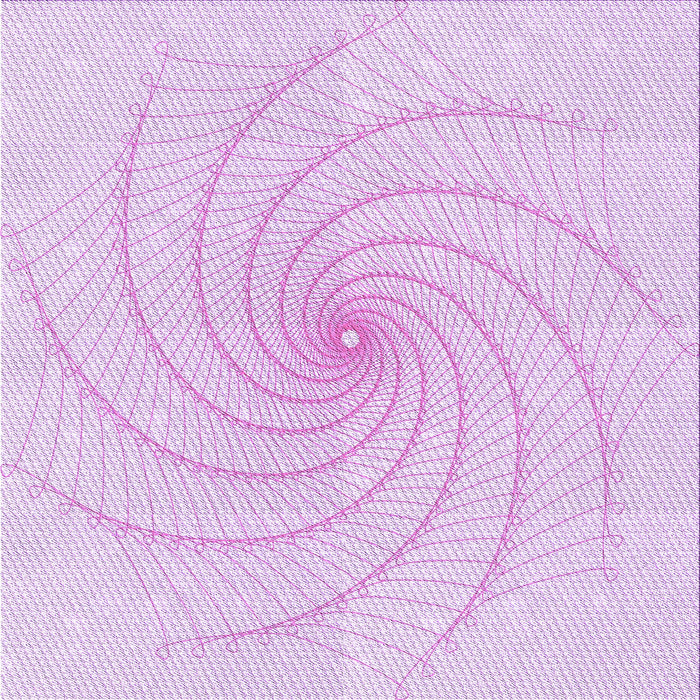 Round Machine Washable Transitional Violet Purple Rug, wshpat3355pur