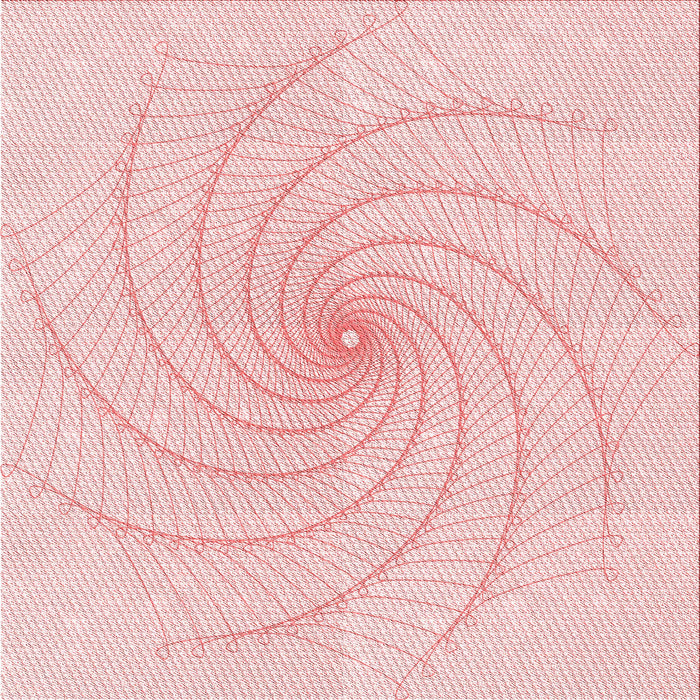 Round Patterned Pastel Red Pink Rug, pat3355rd