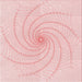 Round Patterned Pastel Red Pink Rug, pat3355rd