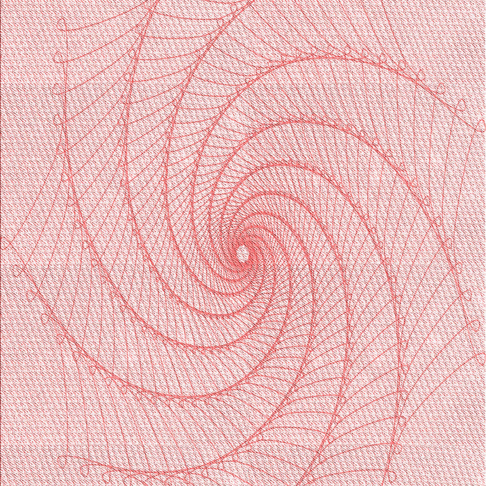 Patterned Pastel Red Pink Rug, pat3355rd