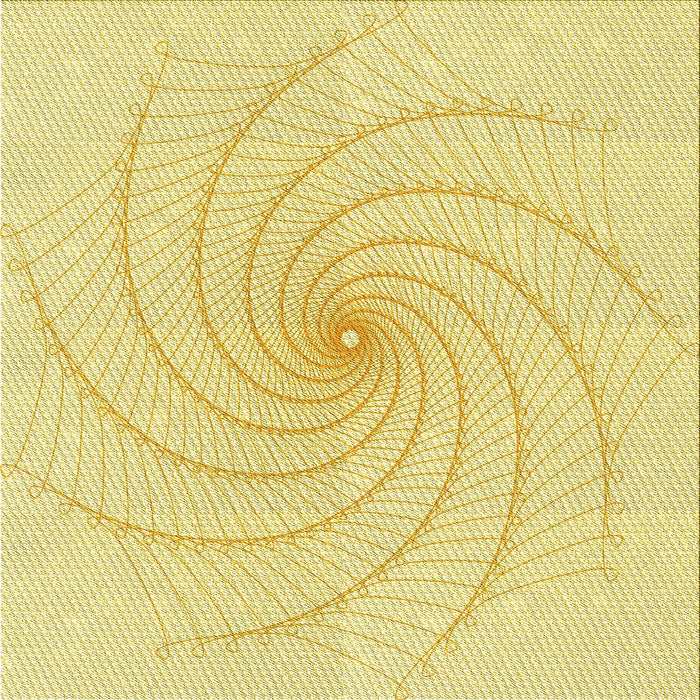 Round Patterned Sun Yellow Rug, pat3355yw