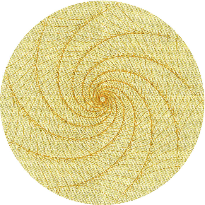 Square Machine Washable Transitional Sun Yellow Rug in a Living Room, wshpat3355yw