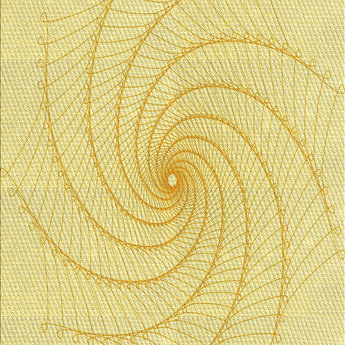 Patterned Sun Yellow Rug, pat3355yw