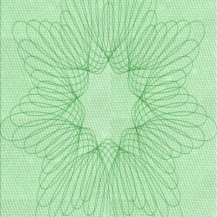 Patterned Mint Green Rug, pat3356grn