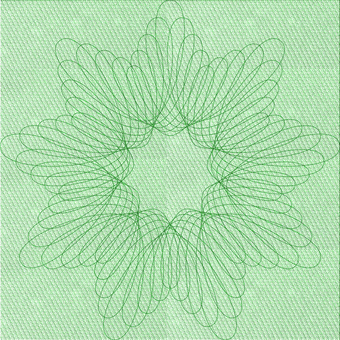 Round Patterned Mint Green Rug, pat3356grn